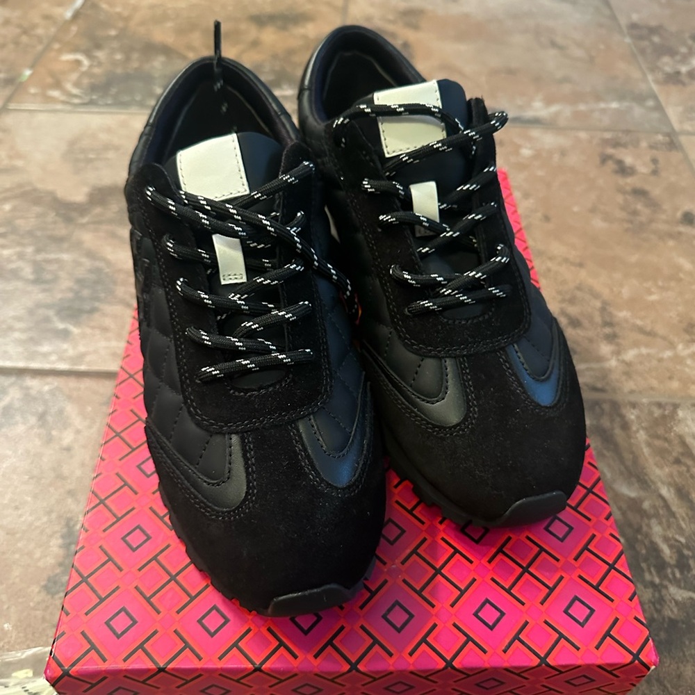Tory Burch Black and White Sneakers